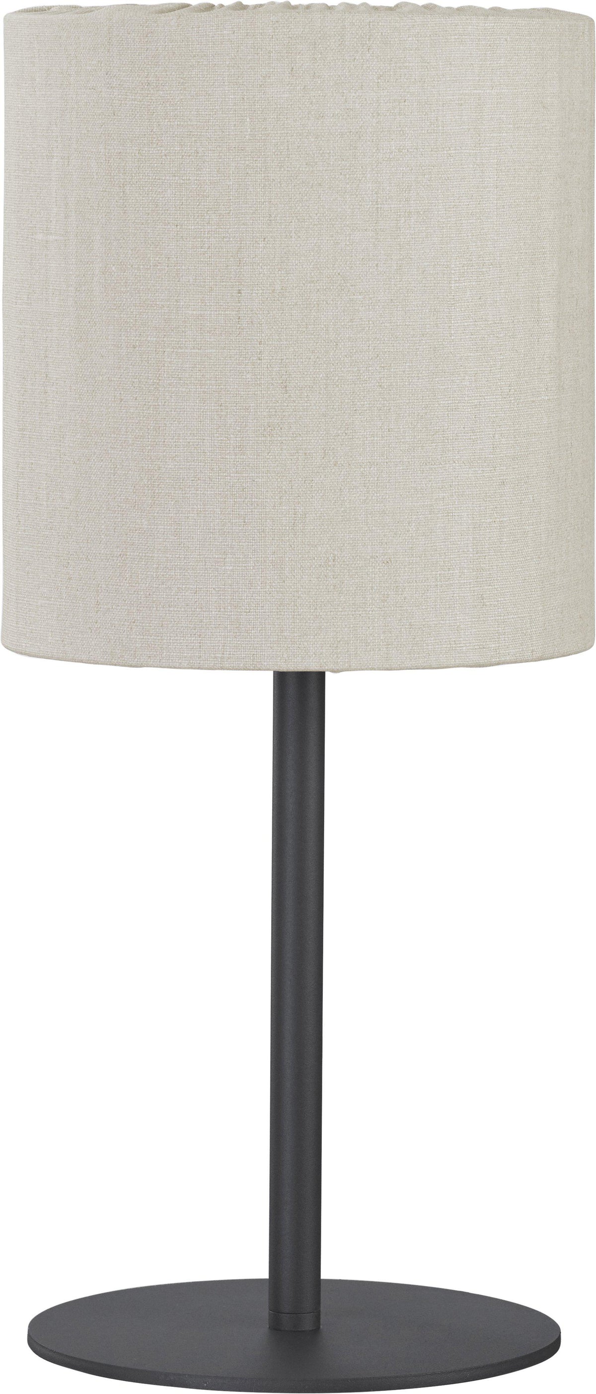 Beige Agnar bordslampa outdoor 57cm med svart fot och tygskärm
