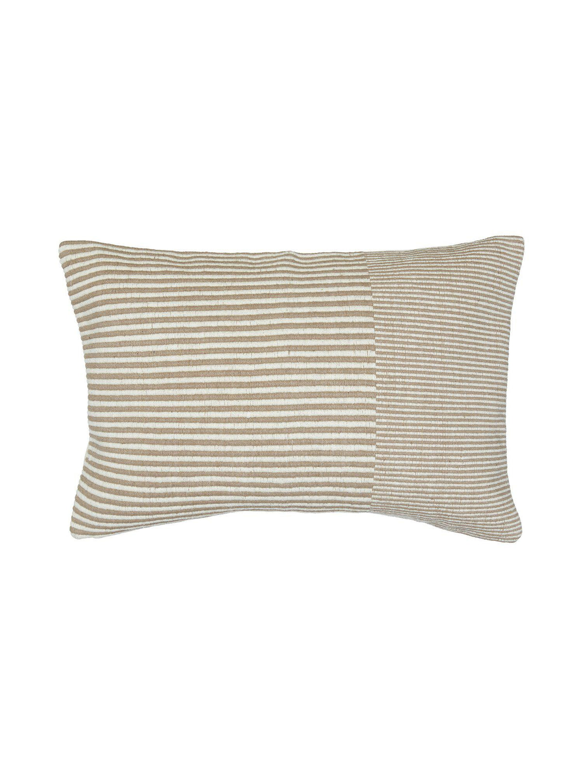 Tyra kuddfodral nougat 40x60 cm med horisontella ränder