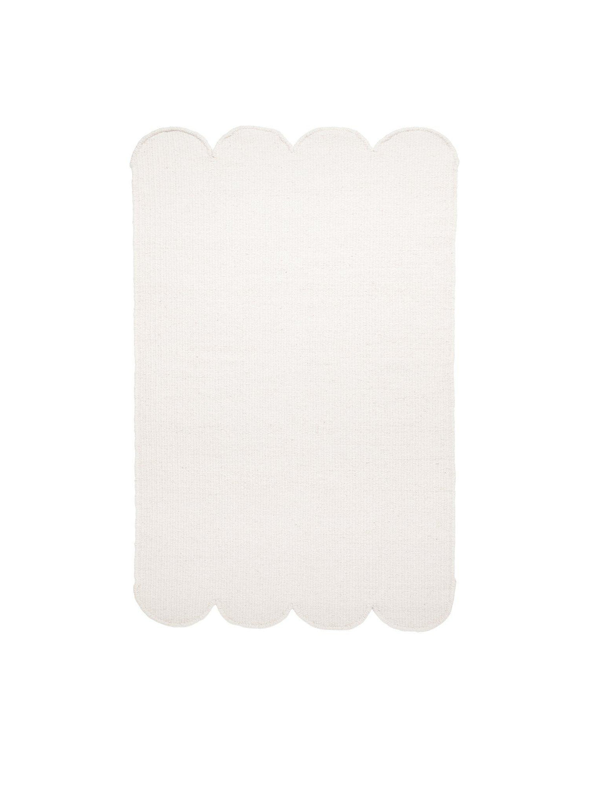 Fia ullmatta offwhite 60x90 cm sedd uppifrån