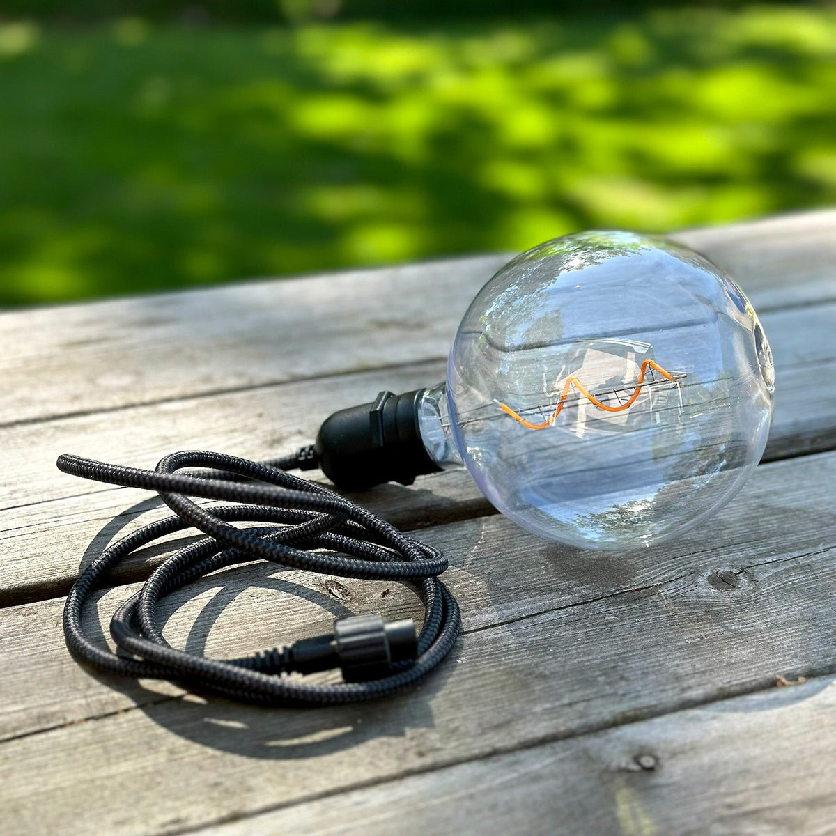 Gravity tygsladd 150cm med sockel för LightsOn utomhusbelysning