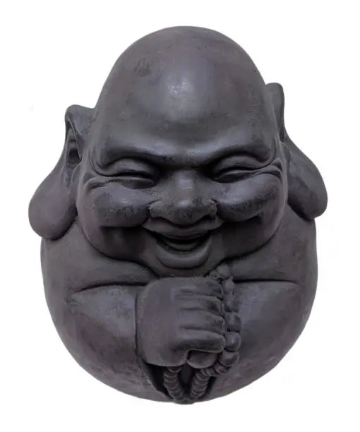 Glada Buddha 46 cm - Mörkgrå Boeddha Beelden