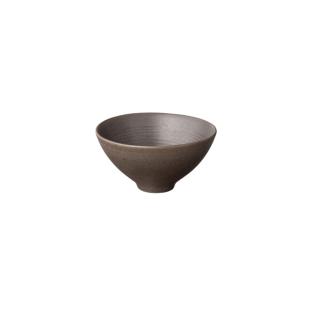 Brun keramisk skål Blomus Kumi Espresso 14 cm i minimalistisk japansk stil