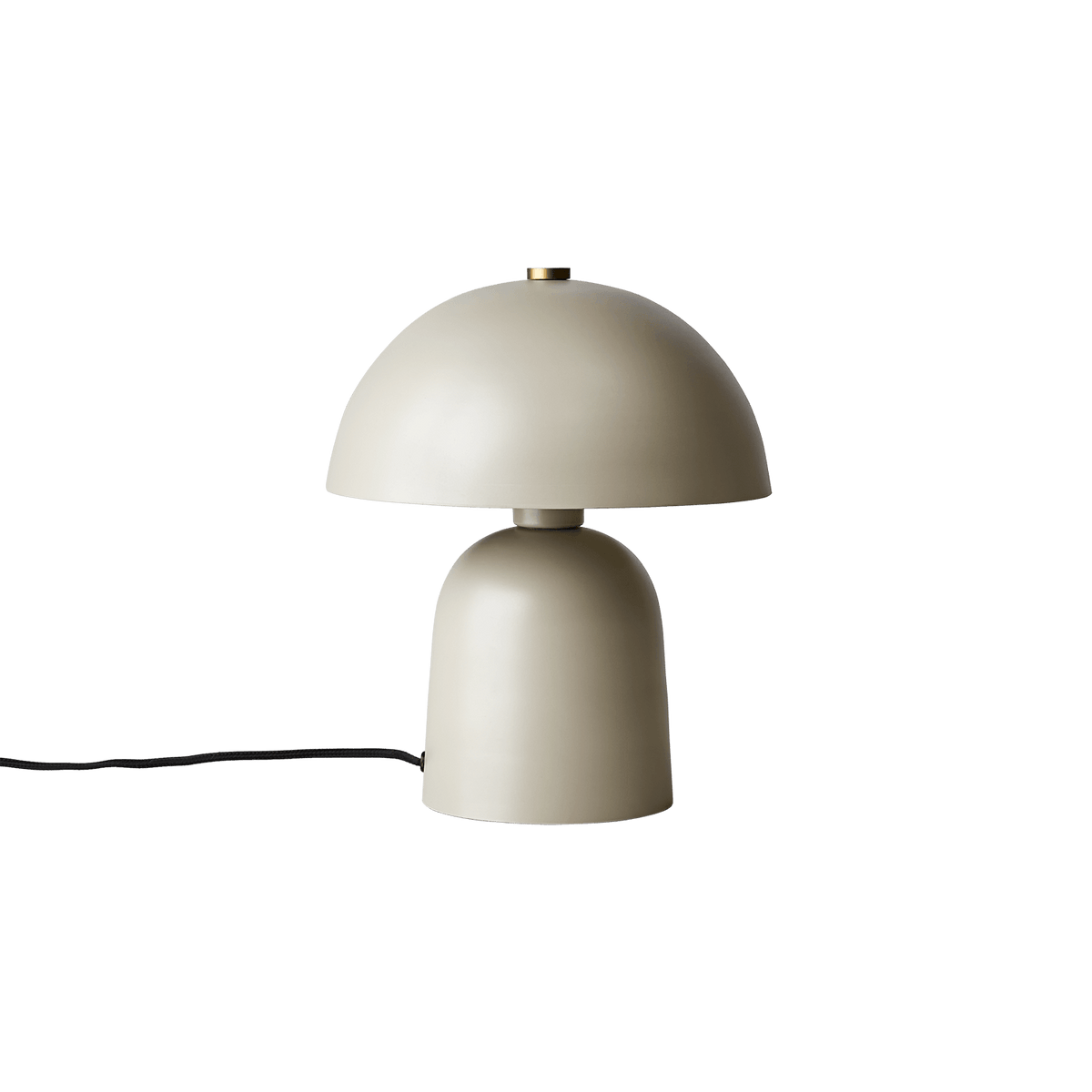 FUNGI bordslampa beige från Affari of Sweden – modern bordslampa i järn med E27-sockel