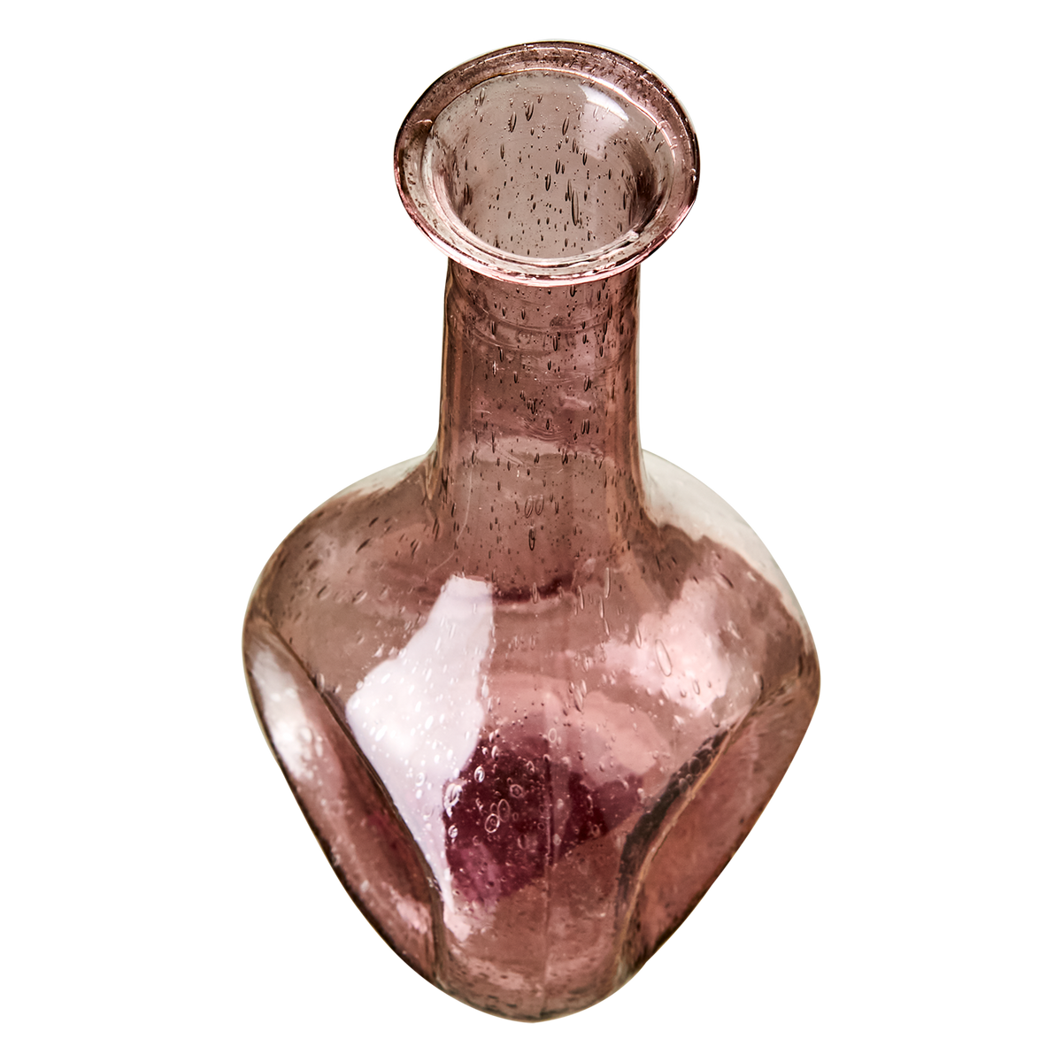 Rosa vattenvas VIOLETTA i genomfärgat återvunnet glas
