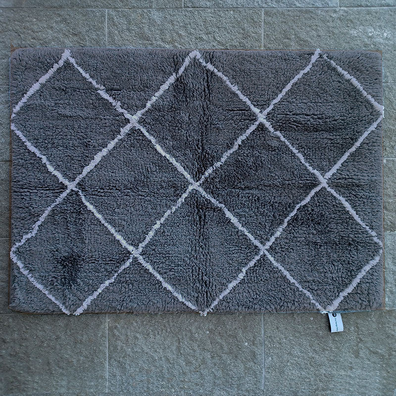 Matta Romb 50x70 cm grå/vit Etol