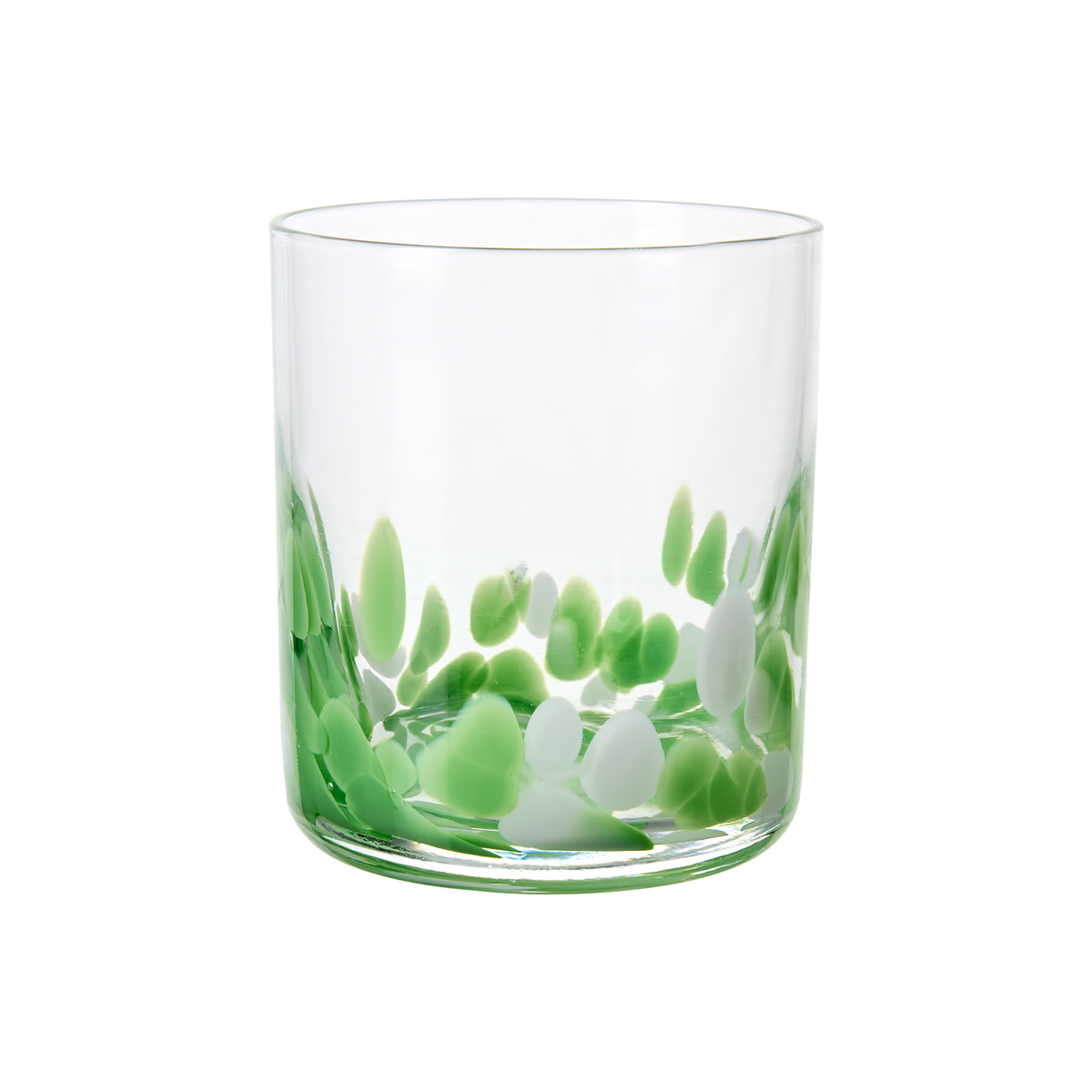 Klar/Grön: Cocktailglas klar/grön, munblåst handgjort glas 30 cl från Hemboden