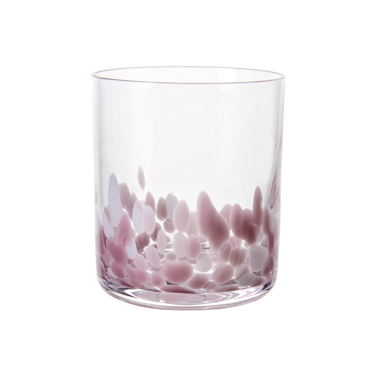 Cocktailglas klar/rosa, munblåst handgjort glas 30 cl från Hemboden.