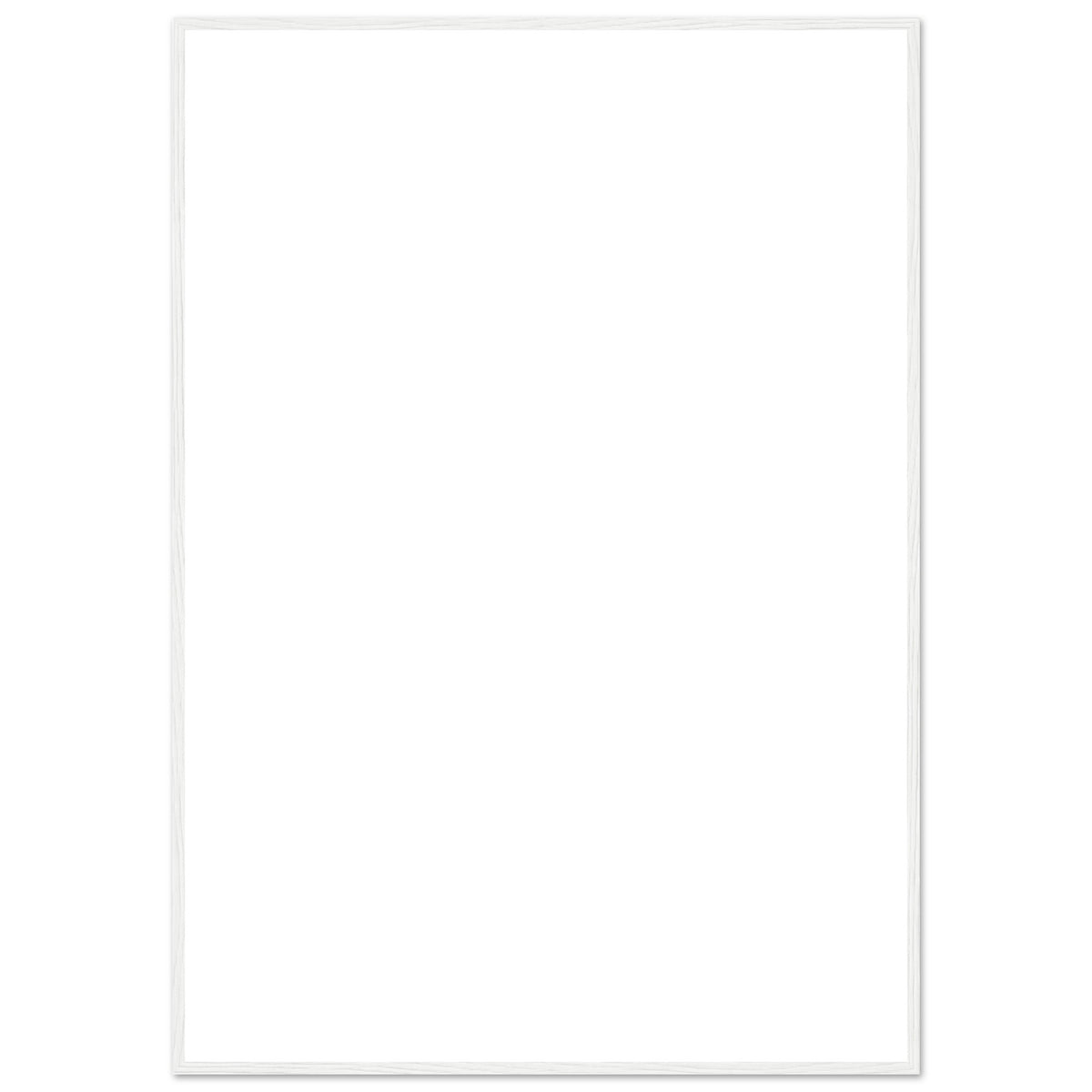 Egendesignad poster i naturlig träram på en matt papperskvalitet