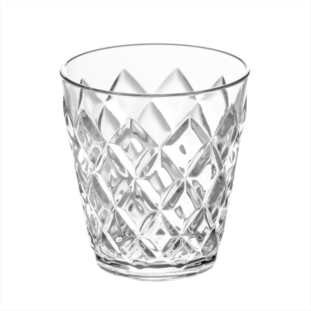 Koziol Crystal S dricksglas 25 cl i klar plast med facetterad yta