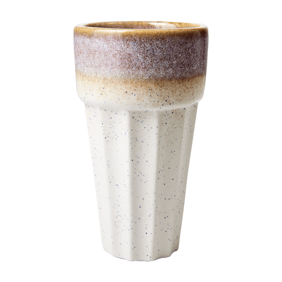 COSTA kopp L i elfenben och senapsgul färg av stengods