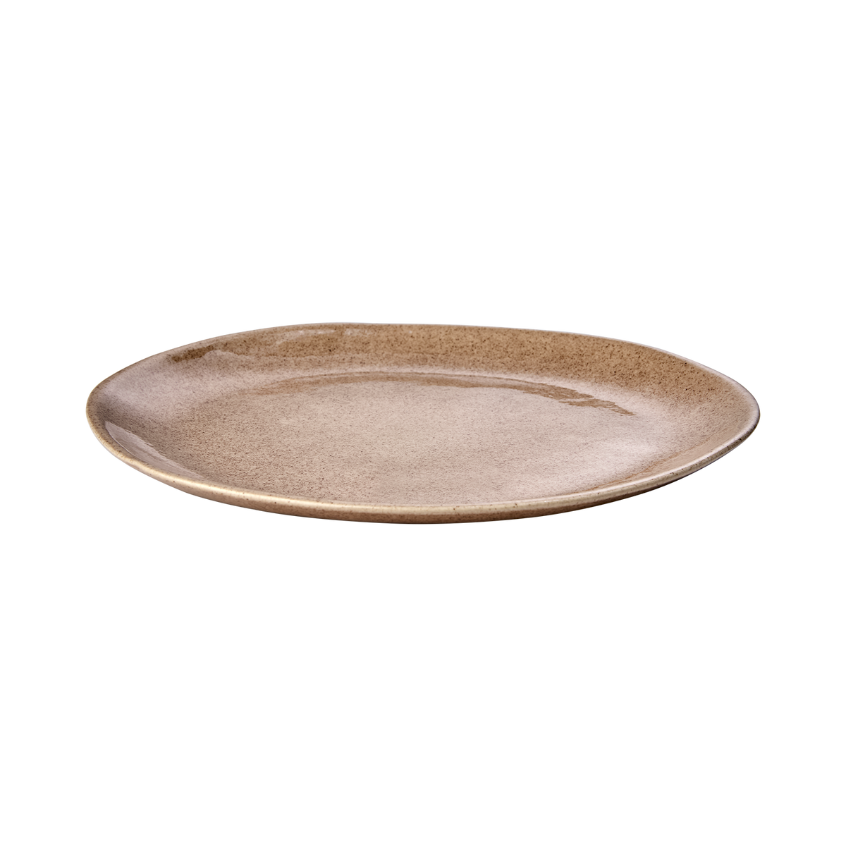 HILMA Tallrik Brun – Stengods Ø26 cm - Set om 4