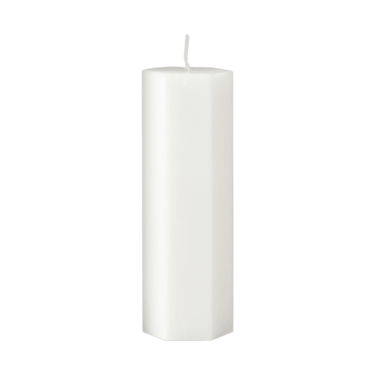Vitt SPIDER spindelvävsljus format som en cylinder i stearin