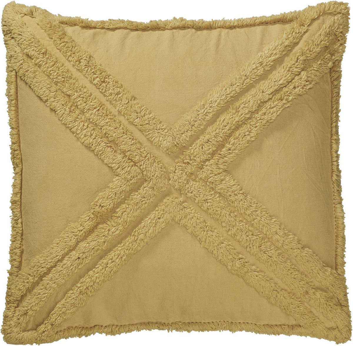 Sarah kuddfodral havre 45x45 cm med tuftat kryssmönster