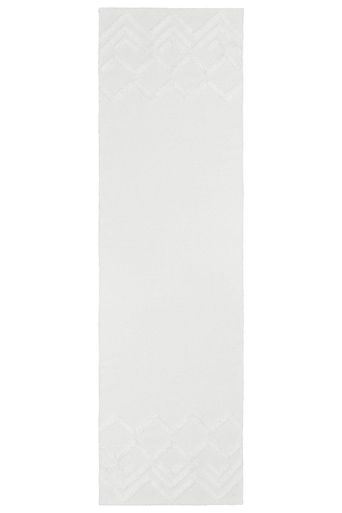 Madison matta off white 70x240 cm med tuftat mönster i bomull