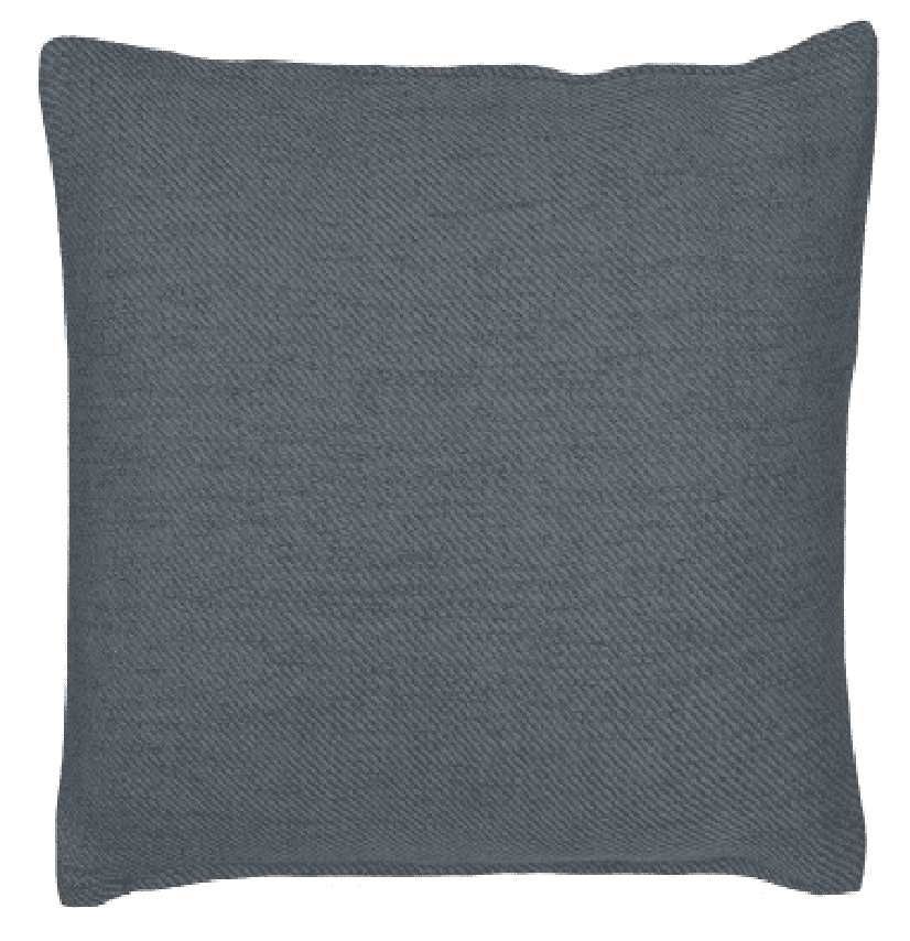 Mörkgrått Greenwich kuddfodral 45x45 cm med diagonal väveffekt och ulliknande textur