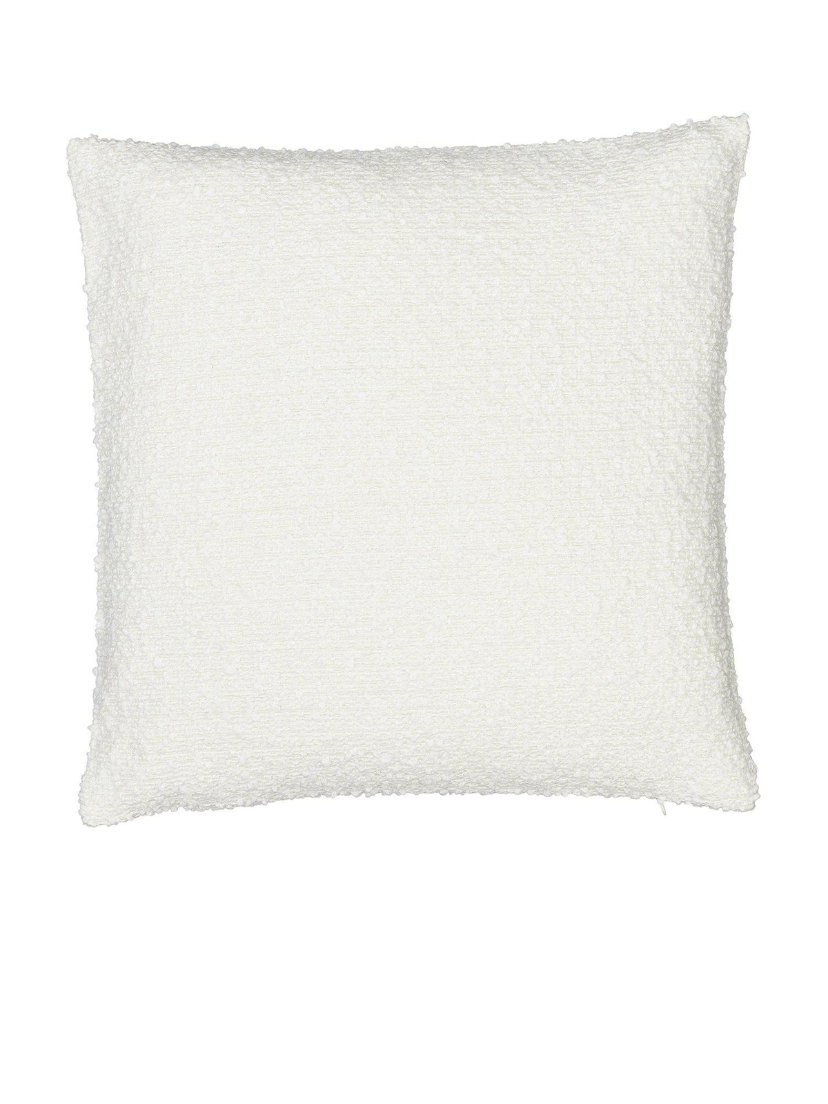 Trond kuddfodral i offwhite bouclé tyg framifrån 60x60 cm
