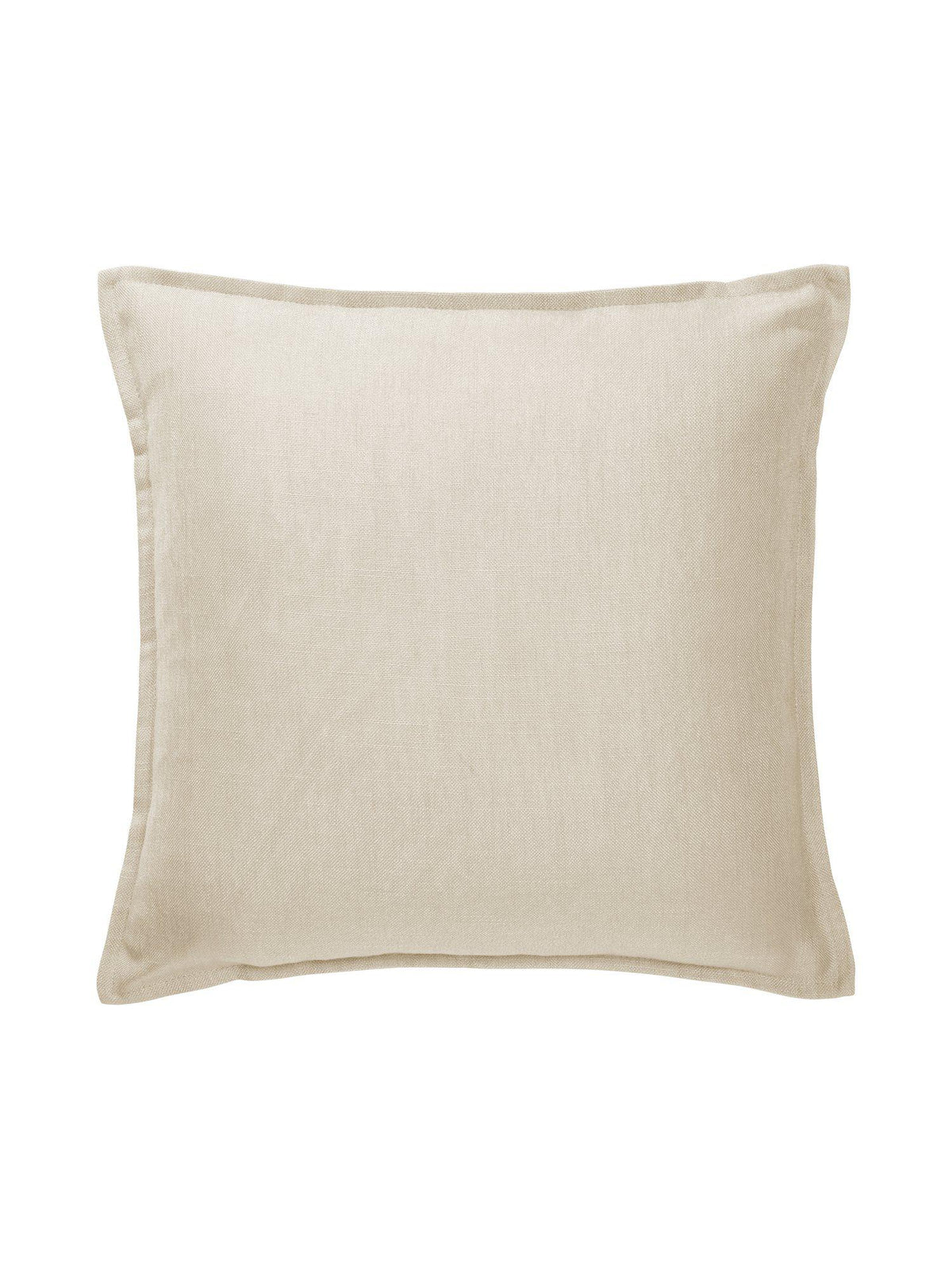 Beige Cecil kuddfodral i linnekvalitet med dekorativ vinge 45x45 cm