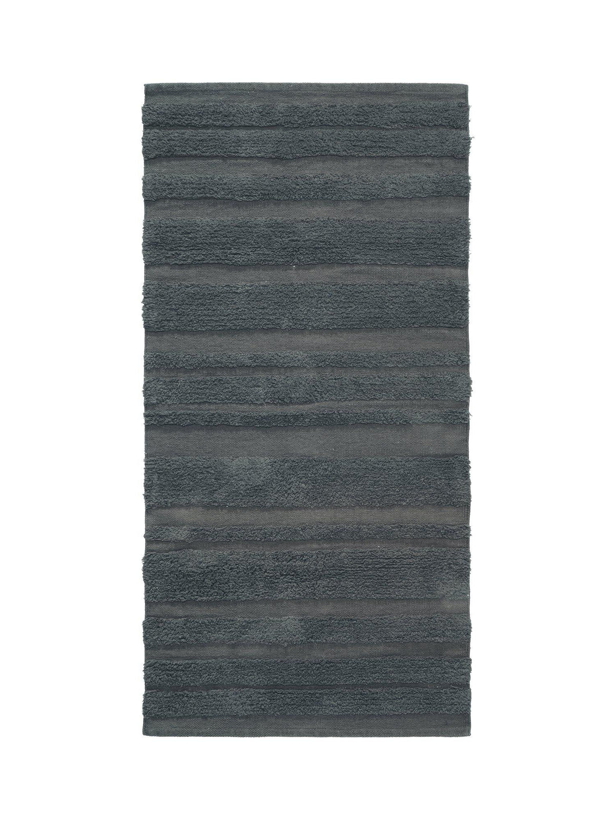 Maddox matta asfalt 70x140cm i tunn bomull med tuftat mönster