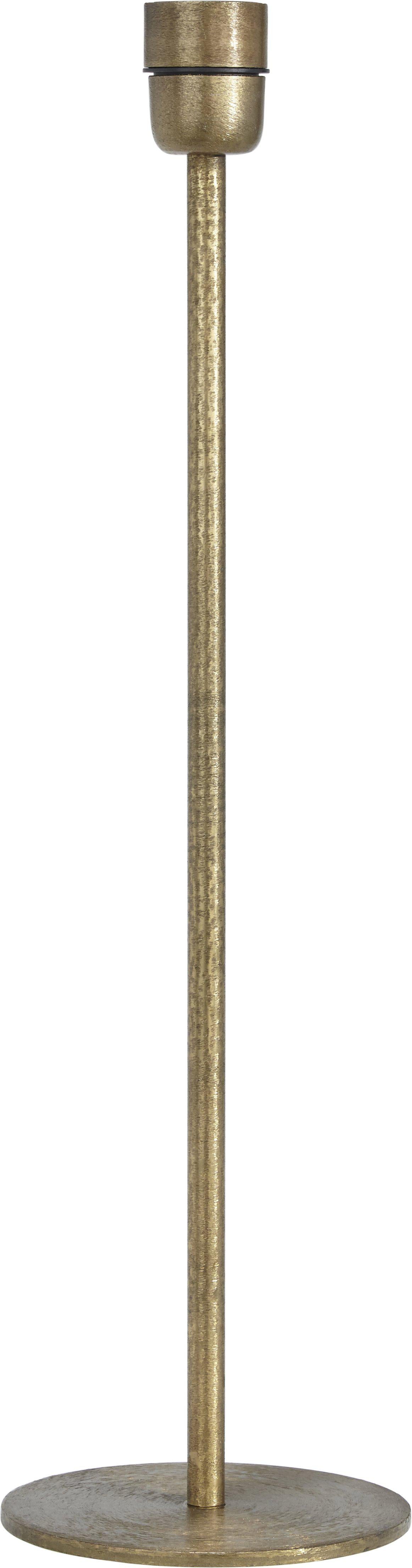 Base lampfot i beaten gold finish med smal design och rund bas