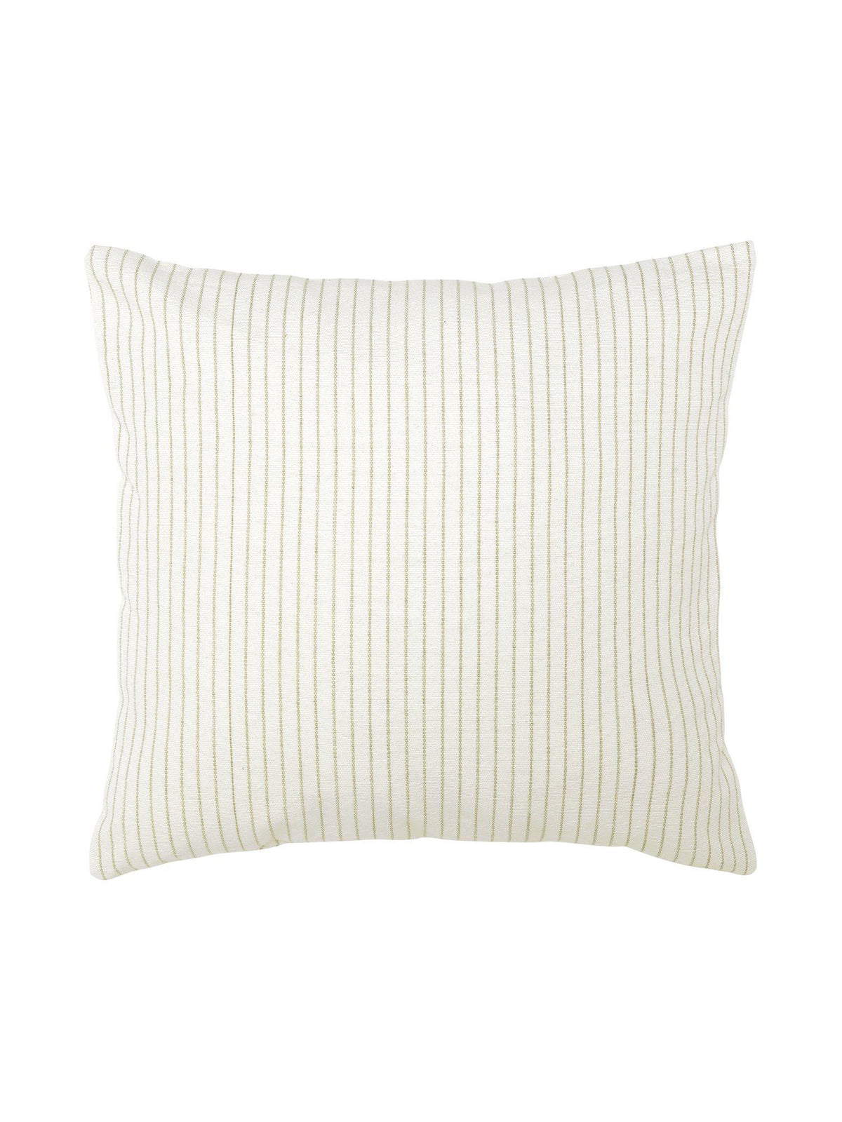 Sally kuddfodral 45x45 cm i färgen salvia med smala gröna ränder