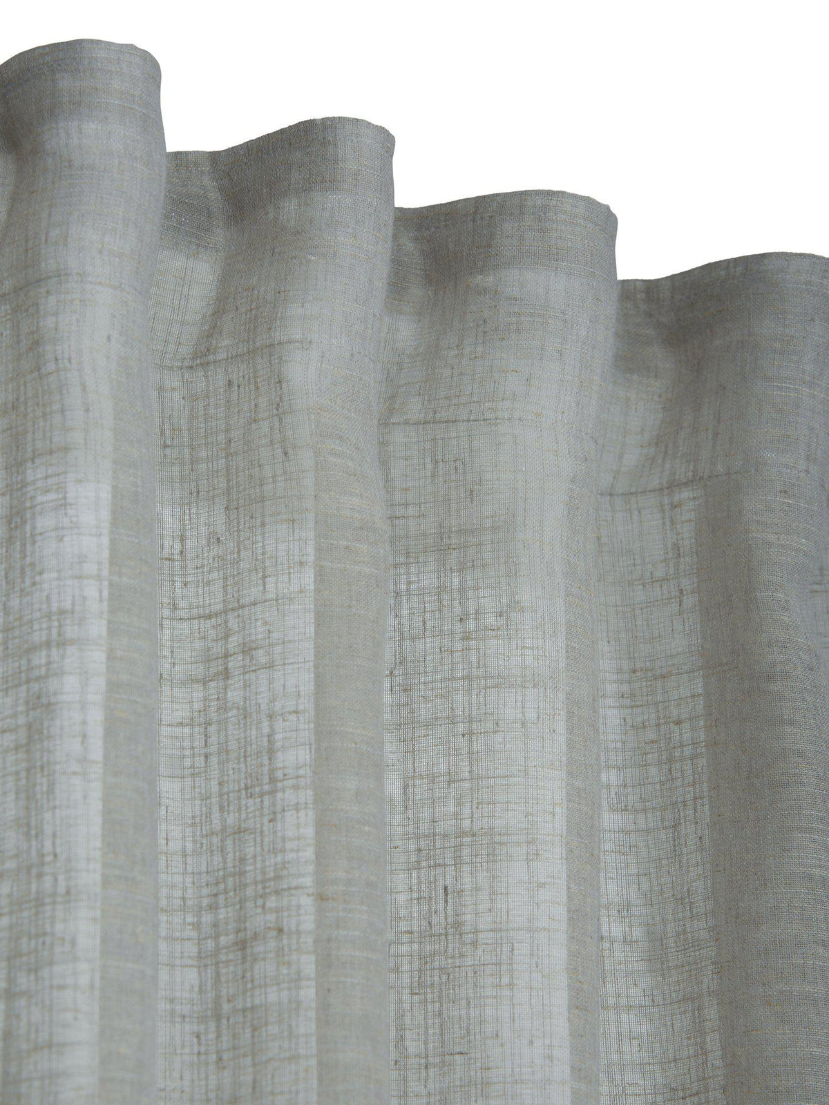 Beige Edith gardinlängder 140x280 cm med transparent struktur