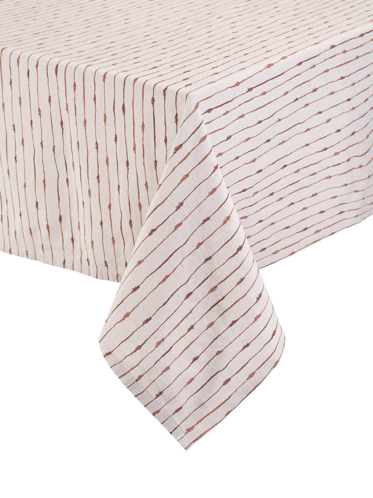 OEKO-TEX certifierad Unni duk 145x280cm i brun mönstrad design