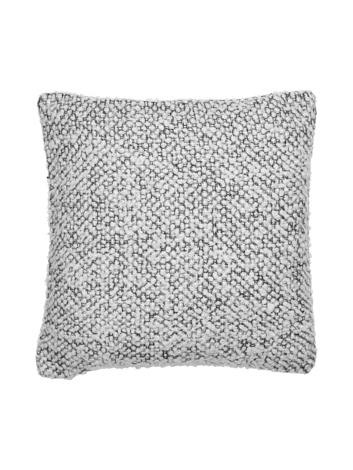 Grått Nico kuddfodral i vävd ullblandning med struktur 45x45 cm
