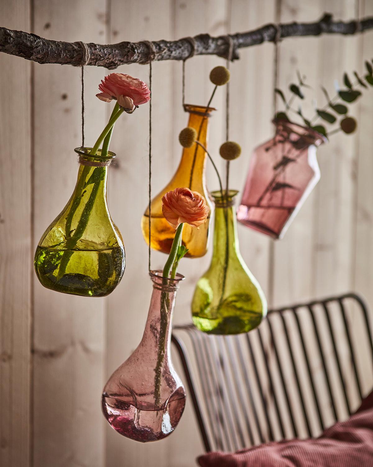 Bärnstensfärgad glasvas VIOLETTA från Affari of Sweden