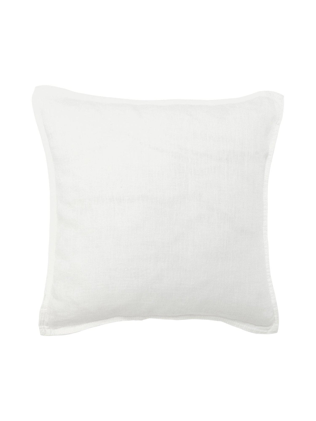 Offwhite Julie kuddfodral i 100% linne med dekorativ jeanssöm, mått 45x45 cm