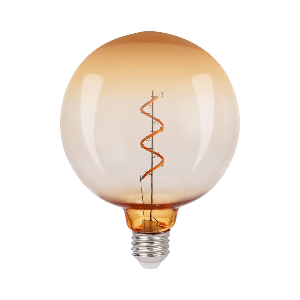 DecoXL E27 12V vintage LED-lampa med guldtonat glas och spiralfilament
