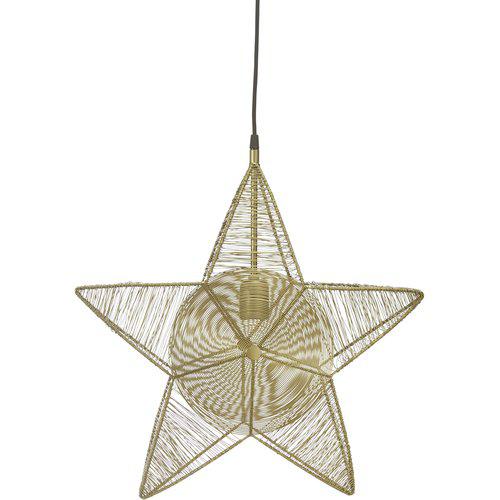 Rigel adventsstjärna i champagnefärgad metalltråd 50cm