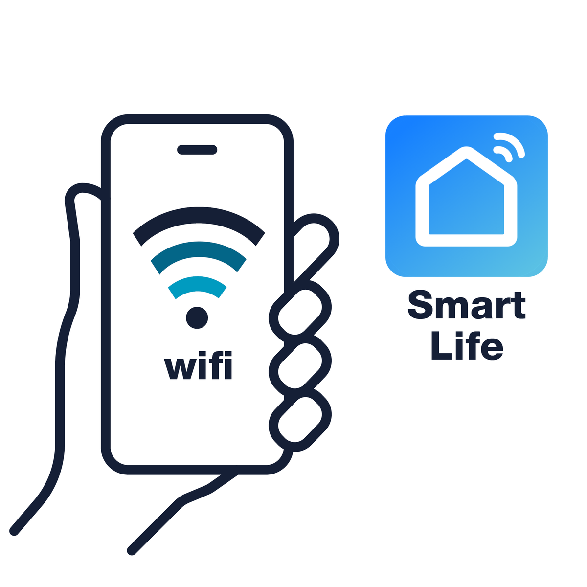 Smart Control monterad utomhus för smart belysningsstyrning