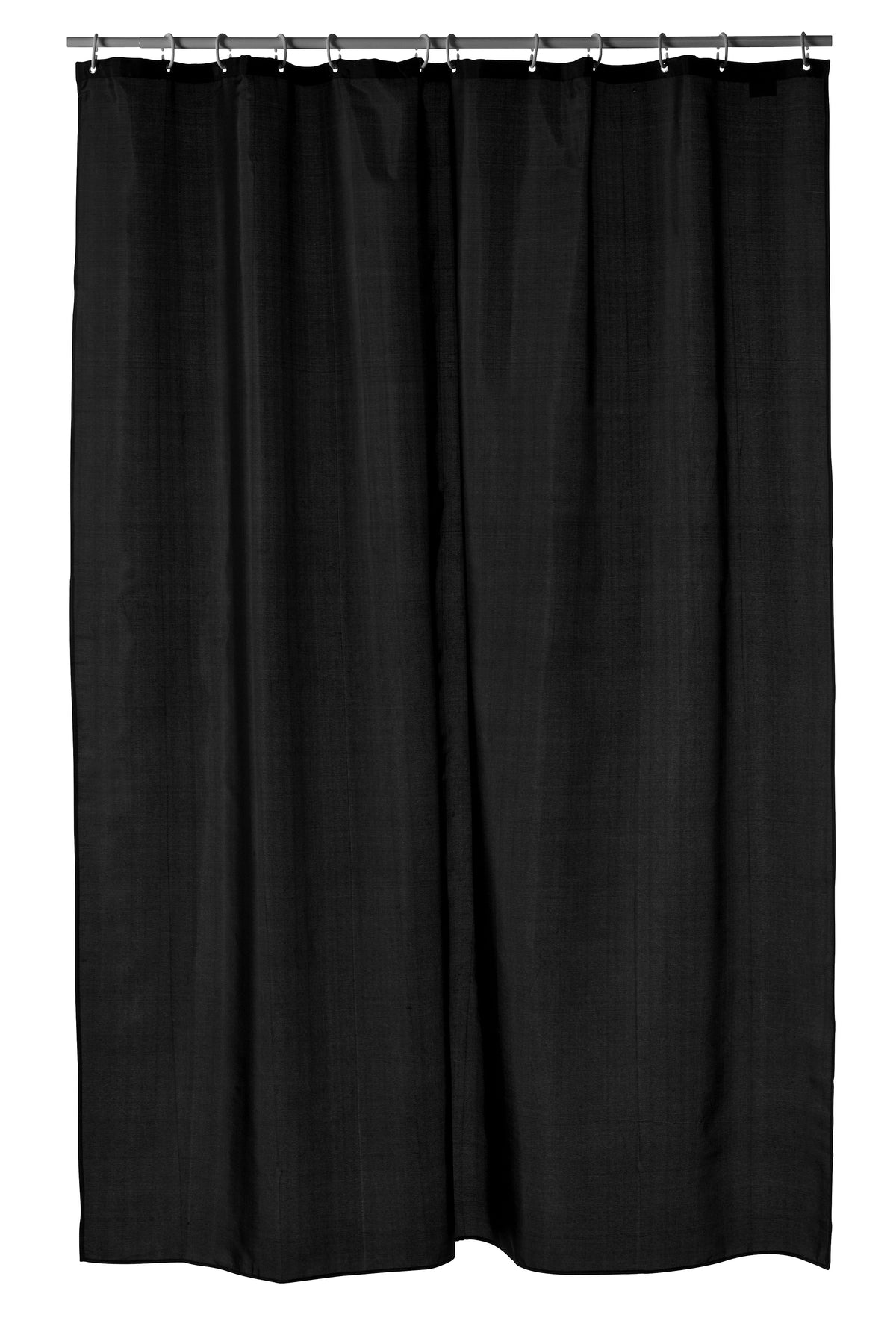 Svart duschdraperi Match 180x200 cm i vattenavvisande textil