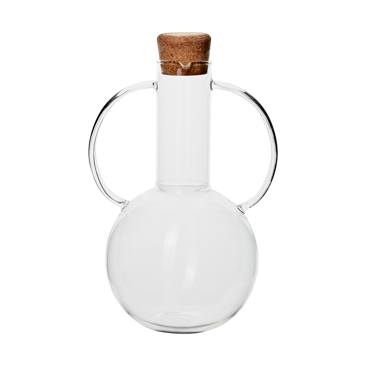 JEKYLL glaskanna med lock i kork och klar design