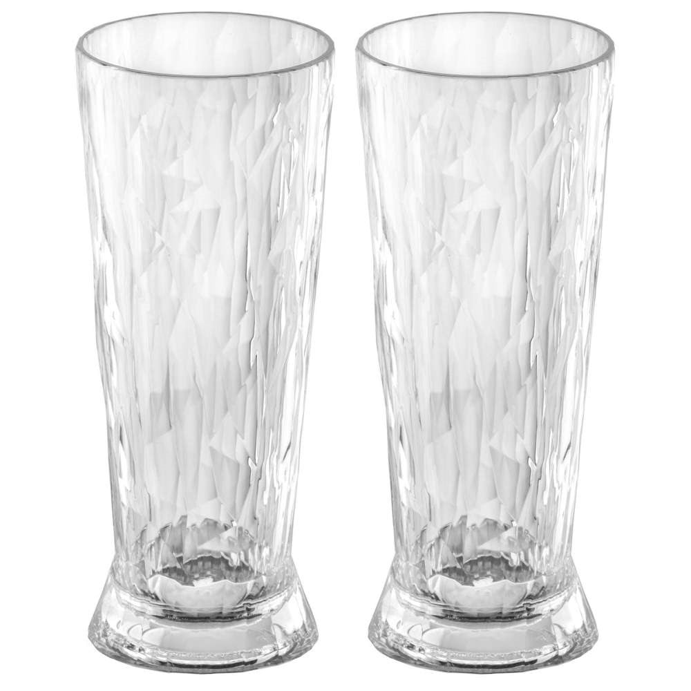 Club No. 10 Ölglas Plast 300 ml Crystal Clear 2-pack Koziol