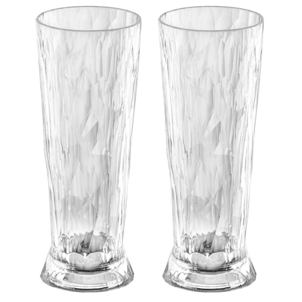 Club No. 11 Ölglas Plast 500 ml Crystal Clear 2-pack Koziol
