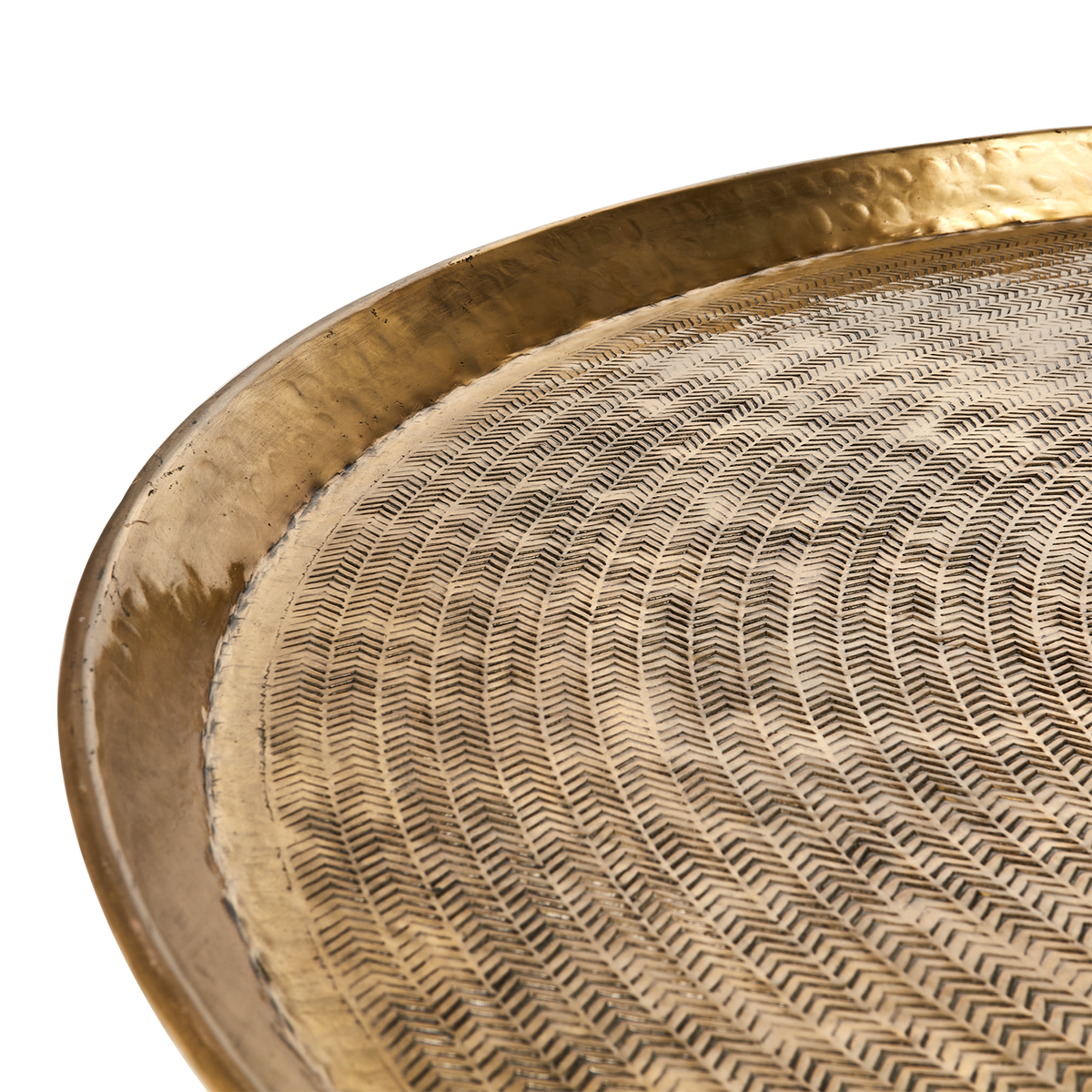 Stort serveringsfat ELDORADO 90 cm i diameter mässingsfinish