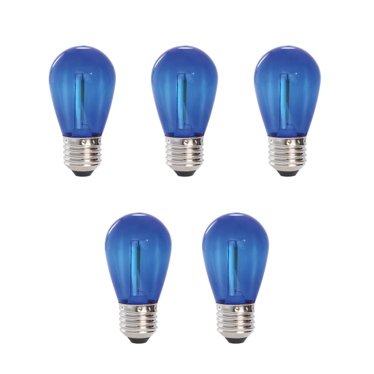 5-pack blå Deco bulb E27 12V ljuskällor från LightsOn
