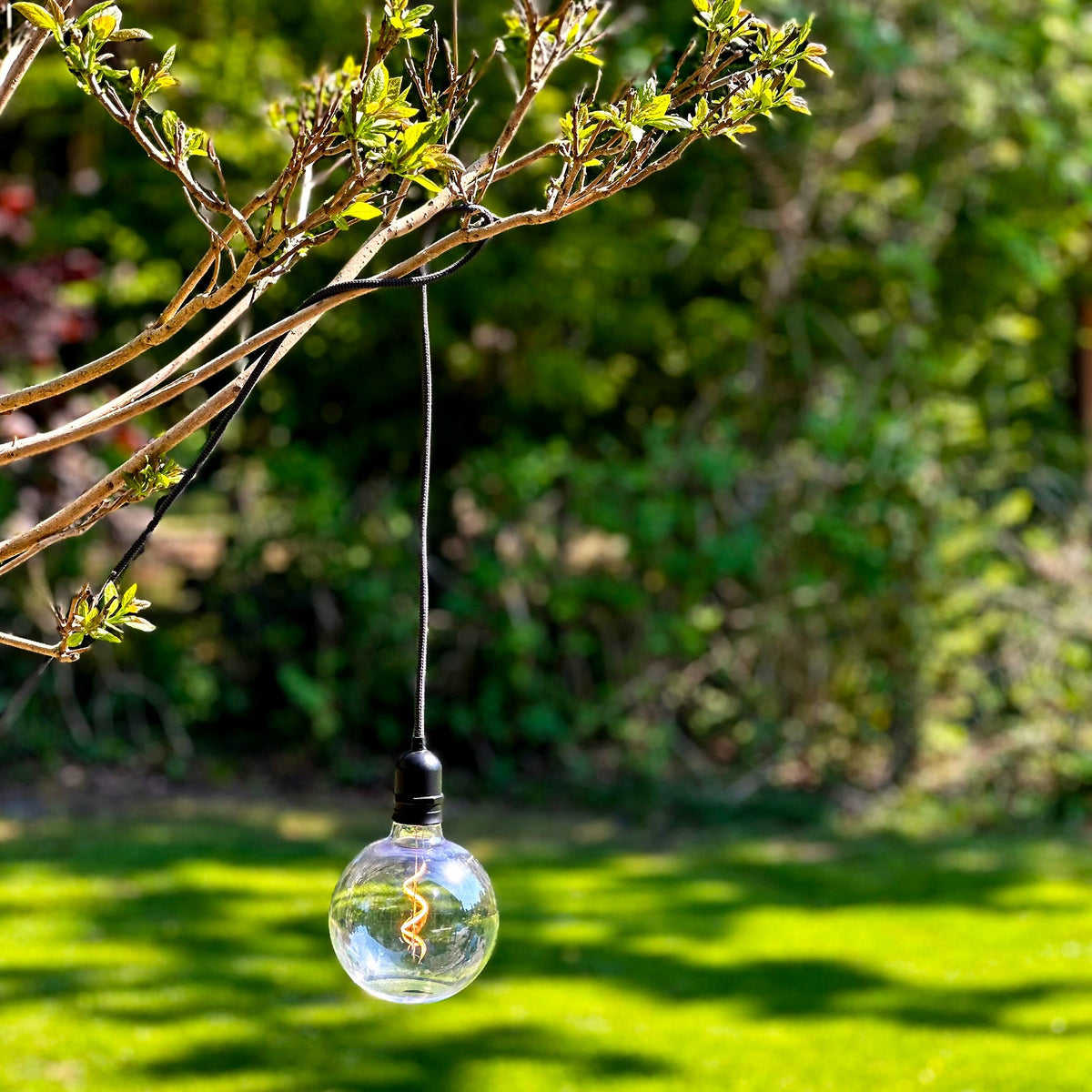 Komplett set med DecoXL glödlampa och Gravity upphäng för uteplats