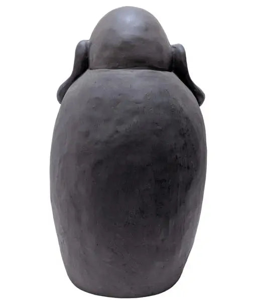 Glada Buddha 46 cm - Mörkgrå Boeddha Beelden
