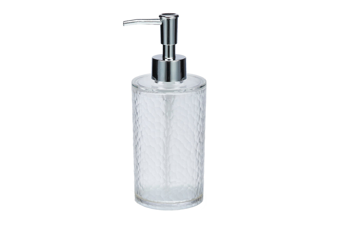 Tvålpump Shape 0,3 liter i frostad transparent plast med hamrad yta