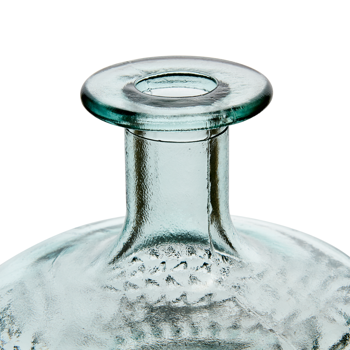 Liten glasvas MASALA i återvunnet material för blommor