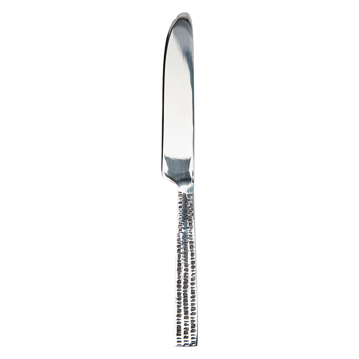 Silverfärgad ALVA kniv med räfflat handtag i rostfritt stål