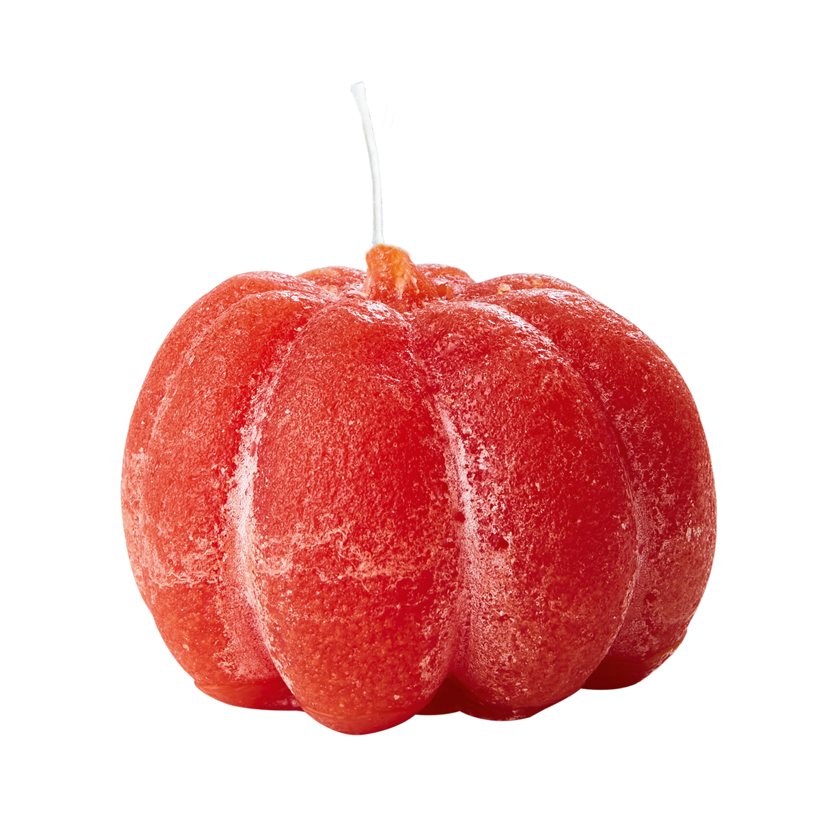 Mörkorange DECO pumpaljus format som en realistisk pumpa