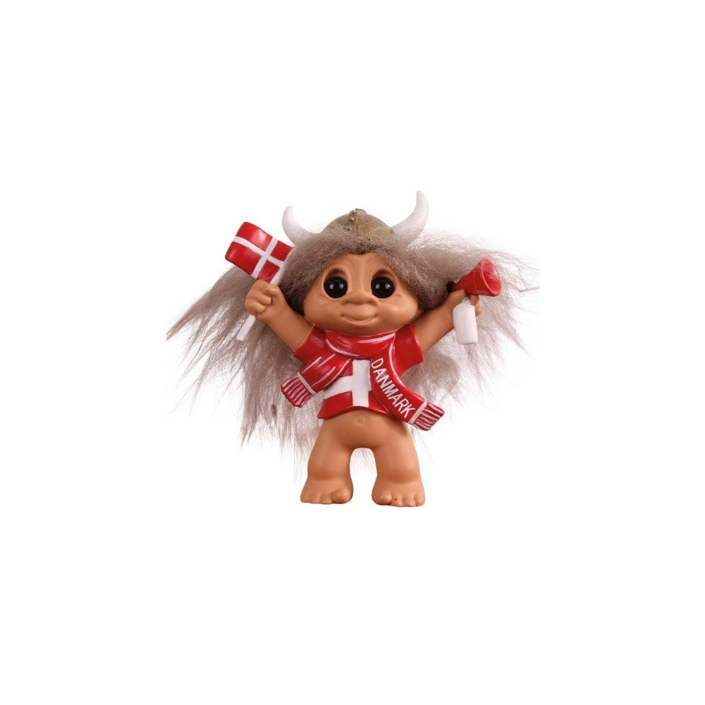 Lyckotroll Roligan 9 cm i fotbollsmundering framifrån