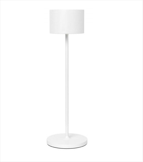 Farol mobil LED-lampa 33,5 cm i vit lackerad aluminium