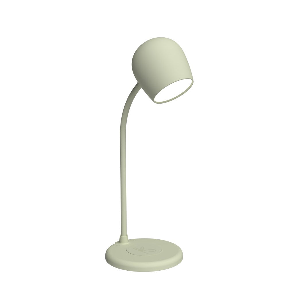 Ellie LED-lampa i Dusty Olive med böjbar hals och rund bas