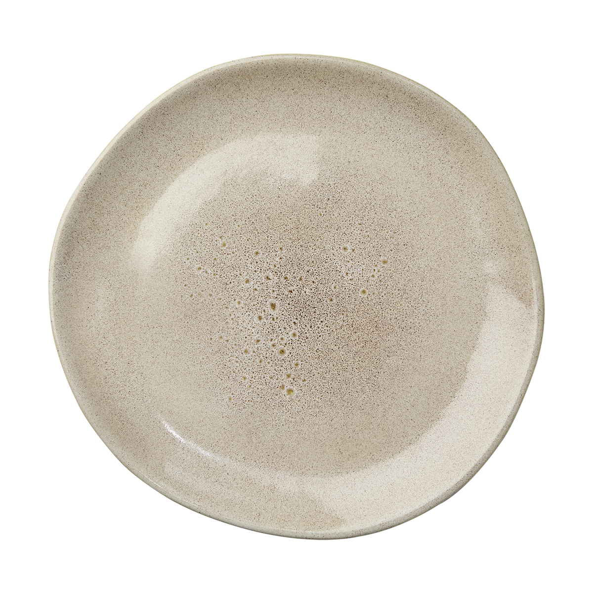 HILMA tallrik beige Ø26 cm, stengods med handgjord känsla från Hemboden.