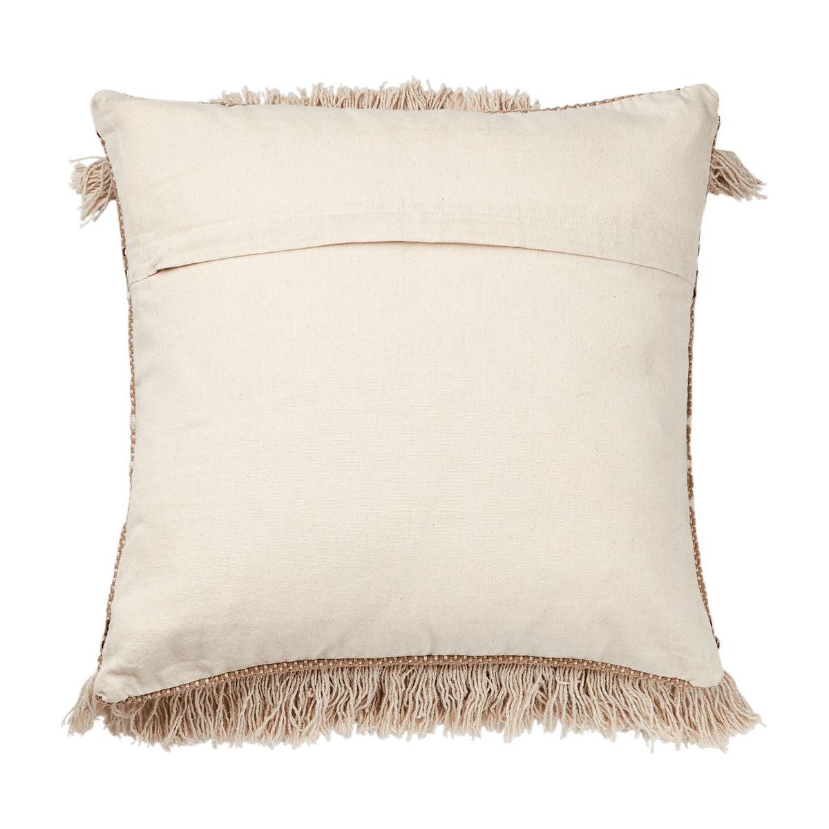 MINNA kuddfodral 50x50 cm placerat i en soffa som inredningsdetalj