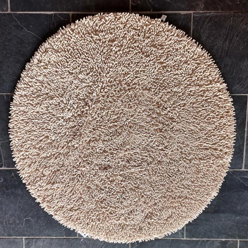 Rasta bomullsmatta 120x120 Naturfärgad Etol